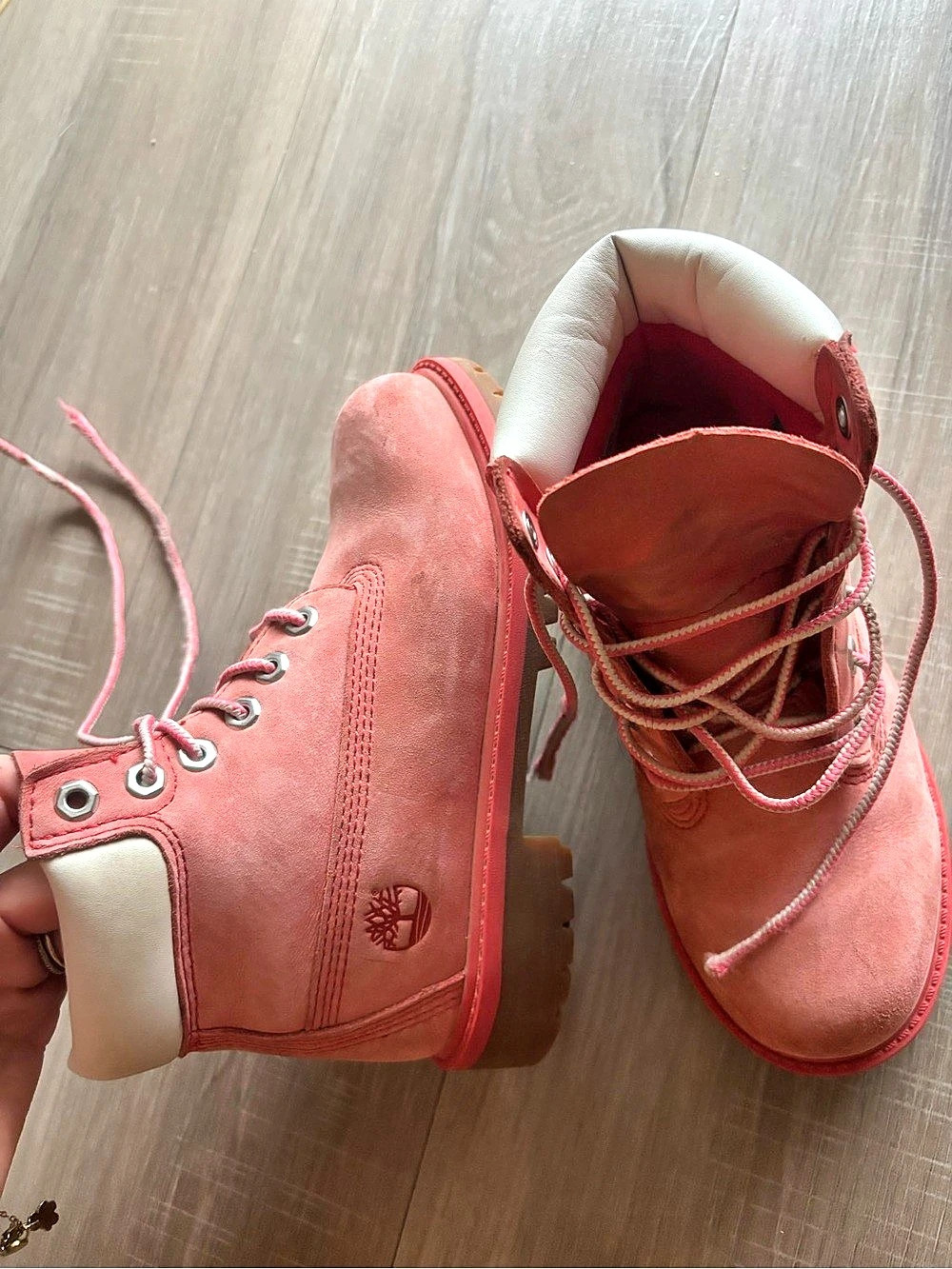 Timberland Junior 6-Inch Premium Waterproof Boot Pink US 13c